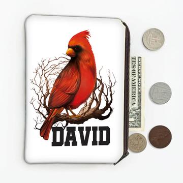 Personalized Cardinal Mug : Gift Coin Purse Name Bird Grieving Loved One Customizable