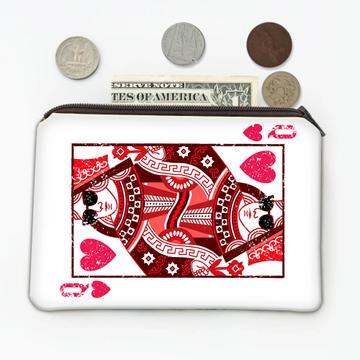Queen of Hearts : Gift Coin Purse Valentines Day Love Swag Girlfriend Wife Playing Card