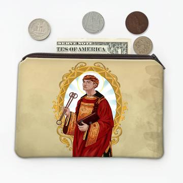 Saint Leonard Of Noblac : Gift Coin Purse Catholic Church Chains Locks Christian Religious