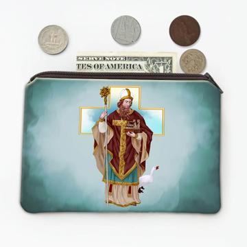 Saint Ludger : Gift Coin Purse Catholic Church Bishop Cathedral Goose Christian Religious