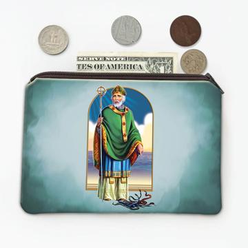Saint Patrick : Gift Coin Purse Catholic Church Irish Apostle Ireland Religious Staff Snakes