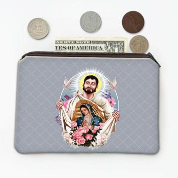 Saint Juan Diego Virgin Mary : Gift Coin Purse Catholic Guadalupe Religious Christian Roses
