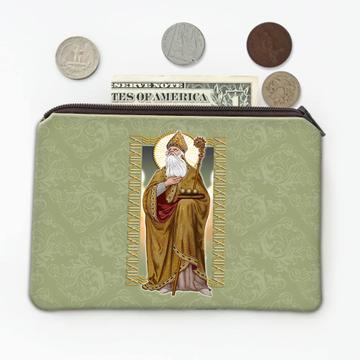 Saint Nicholas : Gift Coin Purse Catholic Church Wonderworker Christian Religious Staff