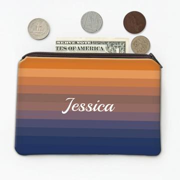 Gradient Color Stripes : Gift Coin Purse Abstract Office For Coworker Father Dad Lines Backdrop