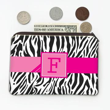 Animal Print Zebra : Gift Coin Purse Fashion Personalized Name Fauna Wildlife