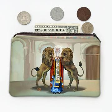 Saint Ignatius Of Antioch : Gift Coin Purse Catholic Church Christian Lions Greek Religious Faith