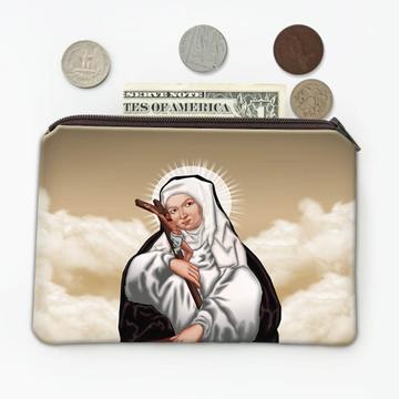 Saint Ingrid Of Skanninge Sweden : Gift Coin Purse Roman Catholic Church Abbess Christian