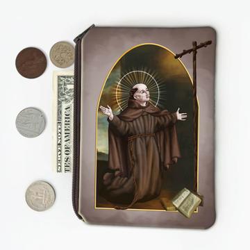 Saint Peter Of Alcantara : Gift Coin Purse Spanish Franciscan Friar Catholic Monk Church Faith