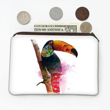 Toucan Photography Color Print : Gift Coin Purse Wild Bird Jungle Tropical Nature Beauty