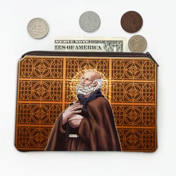 Saint Ignatius Of Santhia : Gift Coin Purse Christian Catholic Church Cross Holy Arabesque