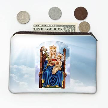 Our Lady Of Walsingham : Gift Coin Purse Catholic Baby Jesus Madonna Christian Holy Family