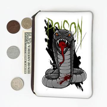 Killer Snake Poison : Gift Coin Purse Horror Movie Monster Halloween Holiday Cobra Blood