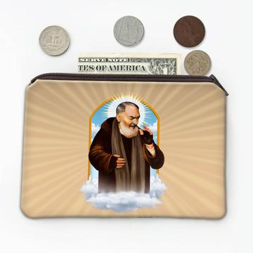 Saint Pio Of Pietrelcina Clouds : Gift Coin Purse Religious Catholic Padre Christian