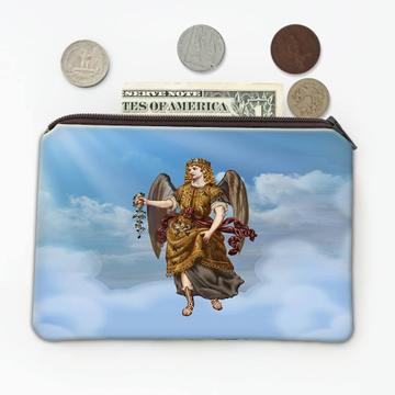 Archangel Barachiel : Gift Coin Purse Byzantine Catholic Lightning Blessing Christian Church