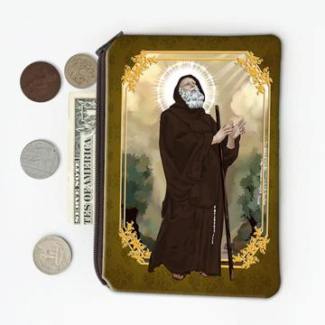 Saint Francis Of Paola : Gift Coin Purse Roman Catholic Religious Christian Church Italian