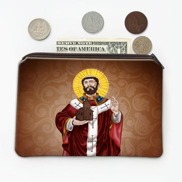 Saint Augustine Of Canterbury : Gift Coin Purse English Church Apostle Monk Catholic