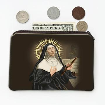 Saint Marie Of The Incarnation : Gift Coin Purse Catholicism Nun French Religious Church