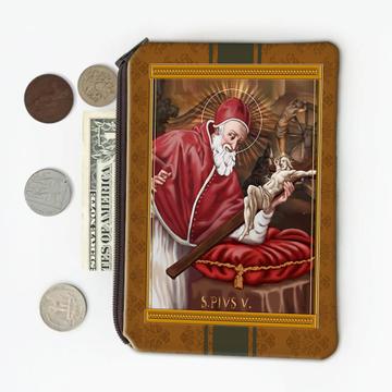Saint Pius V : Gift Coin Purse Pope Catholic Church Christianity Religious Faith