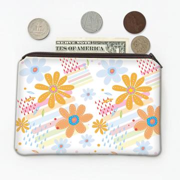 Daisies Raindrops : Gift Coin Purse Feminine Floral Art Print Flowers For Her Mother Best Friend