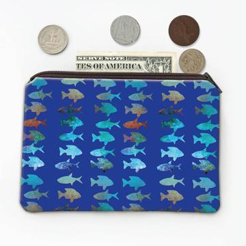 For Fisher Fish Print : Gift Coin Purse Cute Fishing Lover Christian Faith Kids Children Art Decor