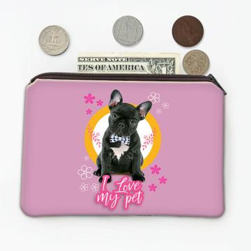 For French Bulldog Lover Owner : Gift Coin Purse Dogs Animal Pet Photo Art Birthday Favor Cute
