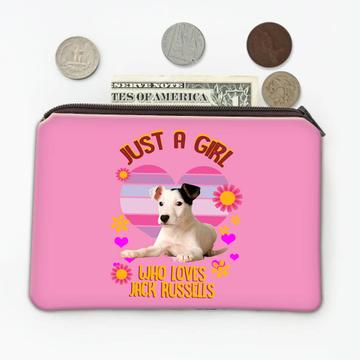 For Jack Russel Terrier Lover Owner : Gift Coin Purse Girl Dogs Animal Pet Photo Art Birthday Print