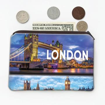 London Photo United Kingdom : Gift Coin Purse Big Ben English Capital Souvenir Traveler England