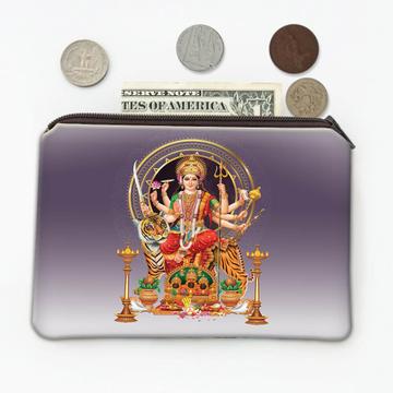 Durga Indian Goddess : Gift Coin Purse Hindu Poster For Home Decor Devotional Art