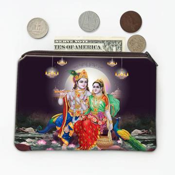 Krishna Hinduism : Gift Coin Purse Hindu Religious Art God Vintage India Devotional