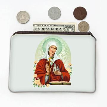 Saint Etheldreda Audrey : Gift Coin Purse Catholic Religious