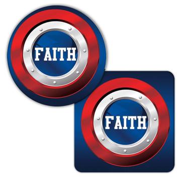 Shield of Faith : Gift Coaster Christian Religious America