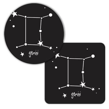 Gemini : Gift Coaster Zodiac Signs Esoteric Horoscope Astrology