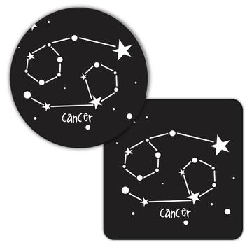 Cancer : Gift Coaster Zodiac Signs Esoteric Horoscope Astrology