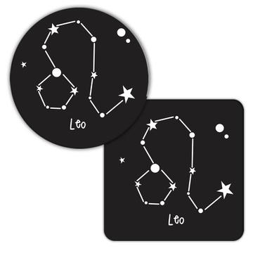 Leo : Gift Coaster Zodiac Signs Esoteric Astrology Horoscope