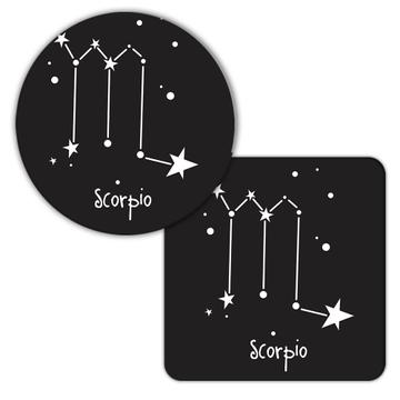 Scorpio : Gift Coaster Zodiac Signs Esoteric Horoscope Astrology
