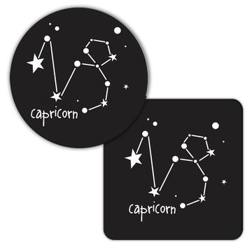 Capricorn : Gift Coaster Zodiac Signs Esoteric Horoscope Astrology