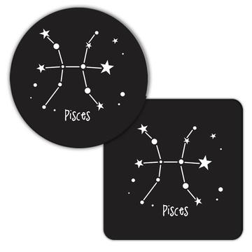Pisces : Gift Coaster Zodiac Signs Esoteric Horoscope Astrology