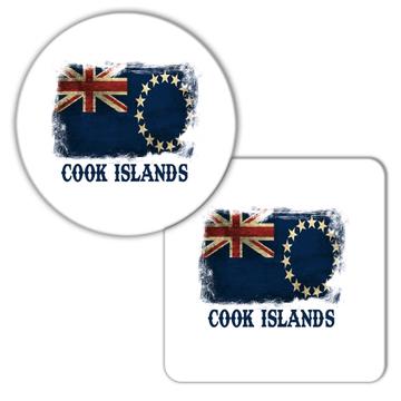 Cook Islands Flag : Gift Coaster For Islander Pride National Souvenir Patriotic Australia