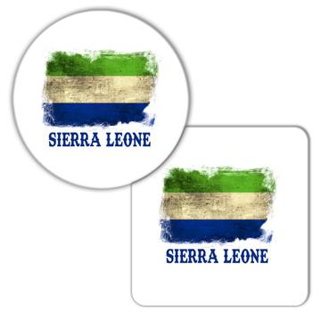 Sierra Leone Leonean Flag : Gift Coaster Africa African Country Souvenir National Vintage Patriotic