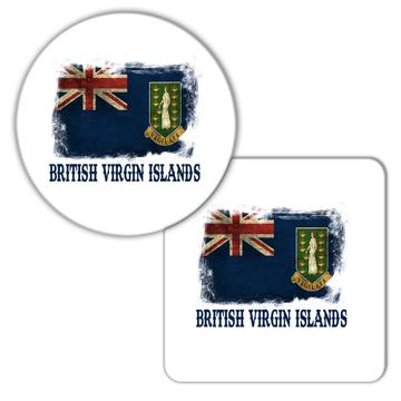 British Virgin Islands Flag : Gift Coaster Islander Pride North America Country National Souvenir