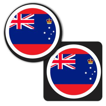 Australia : Gift Coaster Flag Never Underestimate The Power Australian Expat Country