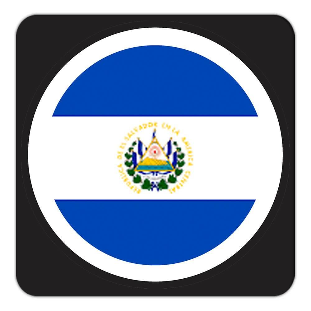 Gift Coaster El Salvador Flag Never Underestimate Power Salvadorean Expat