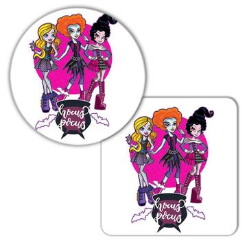 Hocus Pocus Pot Halloween : Gift Coaster Sanderson Sisters Decoration Cute
