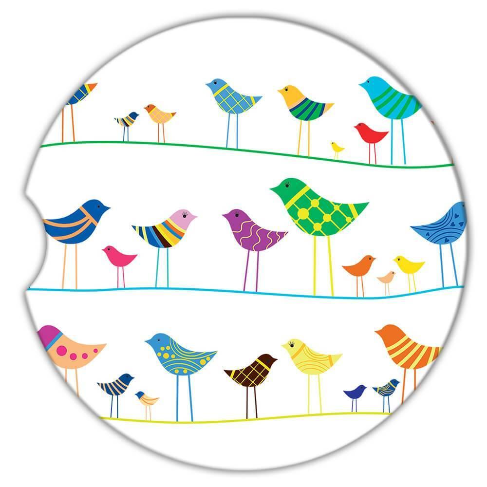 Geschenk Untersetzer: Vögel an Drahtschnur Tier süß Naturbeobachter beobachtender Vogel - Bild 6 von 10