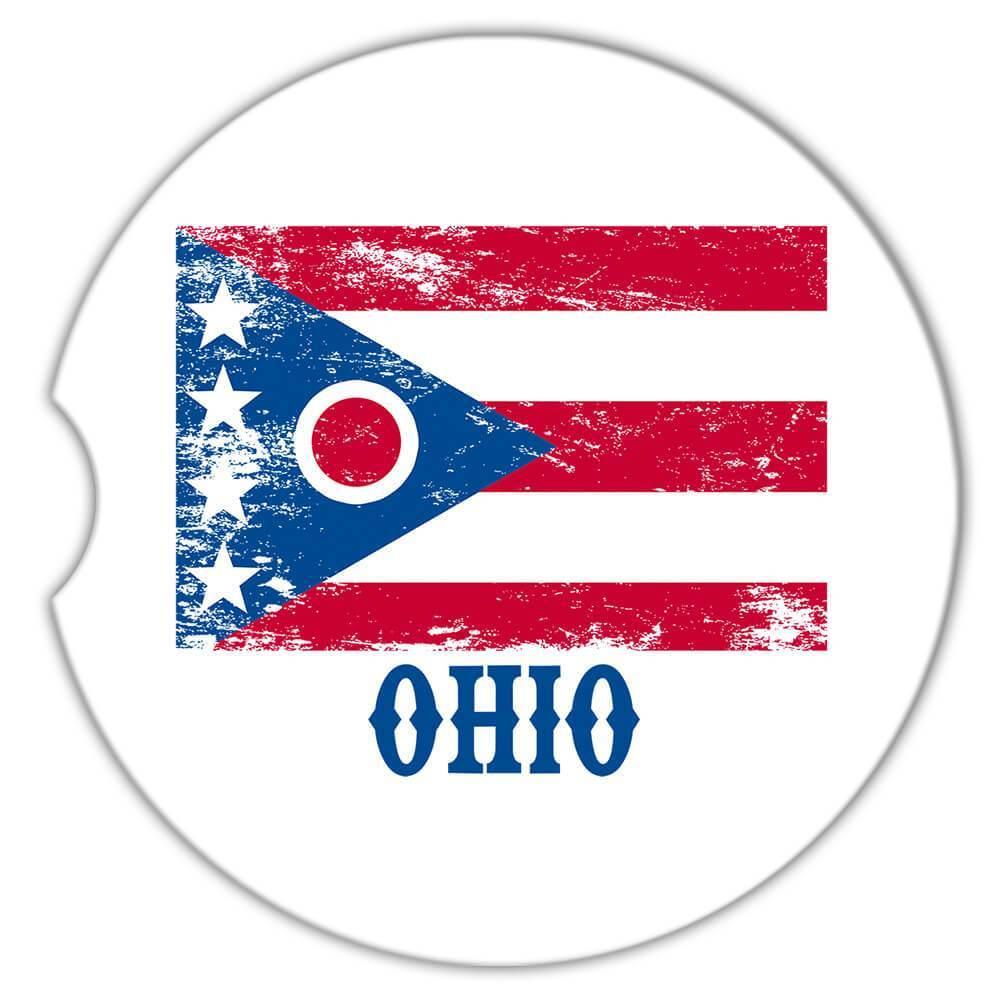 Ohio Flag Distressed Souvenir State USA Christmas Coworker Gift Mug 