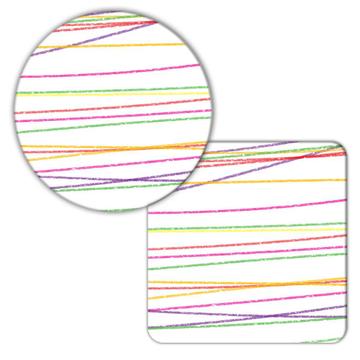 Abstract : Gift Coaster Scandinavian Decor Lines Stripes Elegant Modern