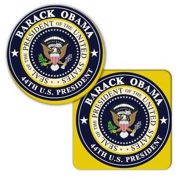 Barack Obama 44th President Seal : Gift Coaster Democrat USA