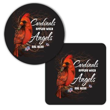 Cardinals Appear : Gift Coaster Angels Are Near Bird Ecology Nature Aviary