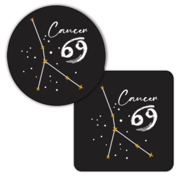 Cancer Constellation : Gift Coaster Zodiac Sign Astrology Horoscope Happy Birthday