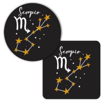 Scorpio Constellation : Gift Coaster Zodiac Sign Horoscope Astrology Happy Birthday Mom